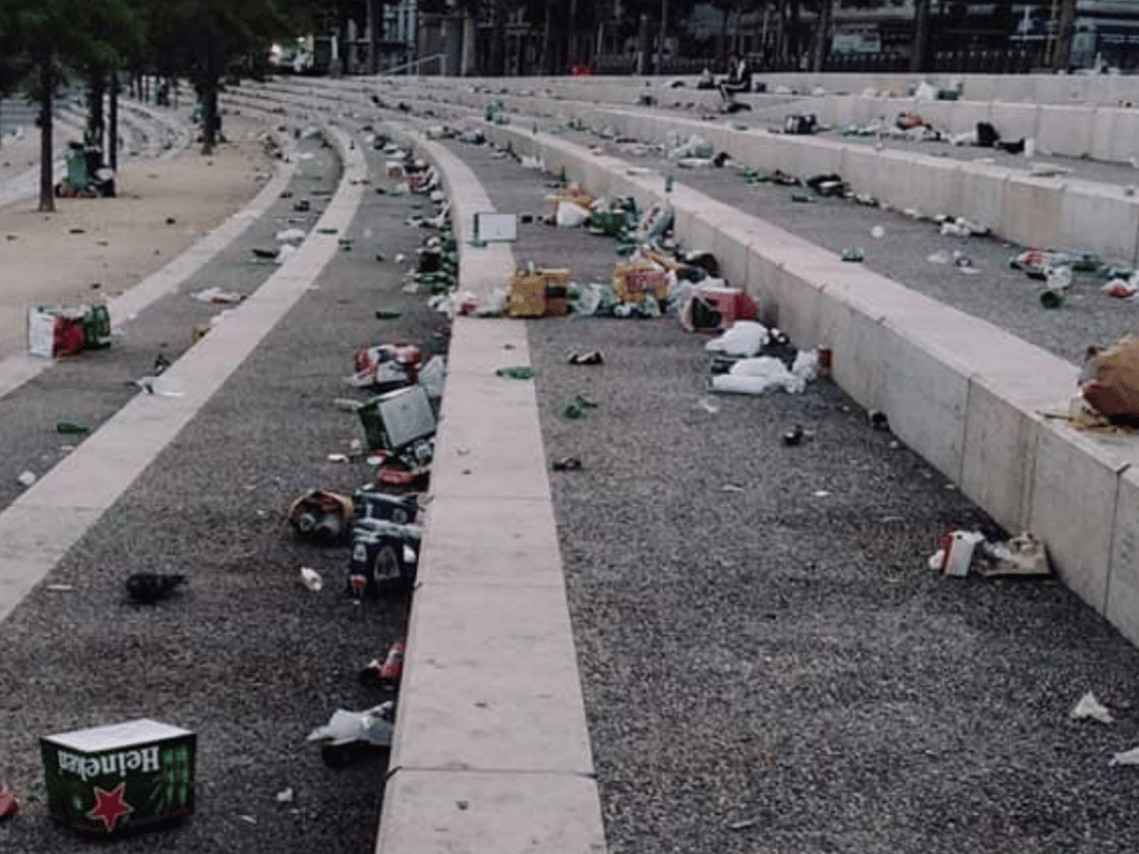 6 tonnes de déchets ont été laissées sur les berges du Rhône lors du week-end de Pentecôte