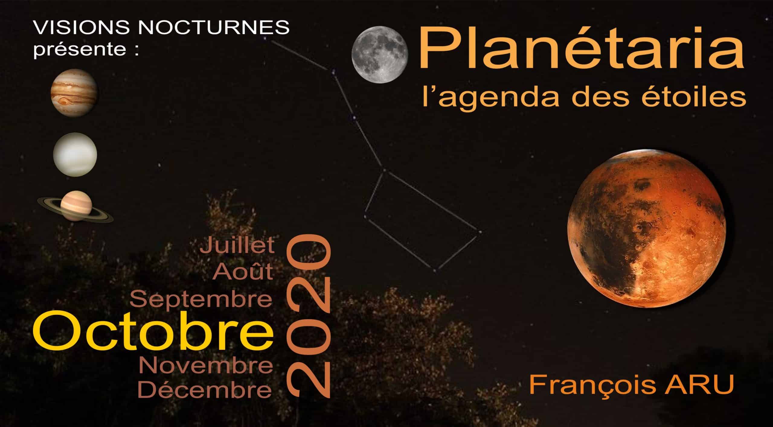 Planétaria : l’agenda des étoiles – octobre 2020