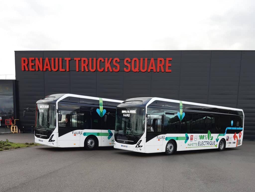 renault-trucks utilise des bus électriques pour ses salariés