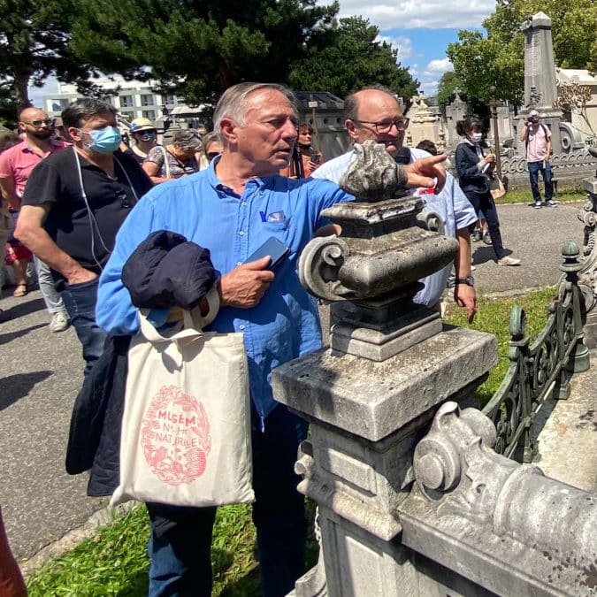 Alain Bougrain-Dubourg au cimetière de la Guillotière