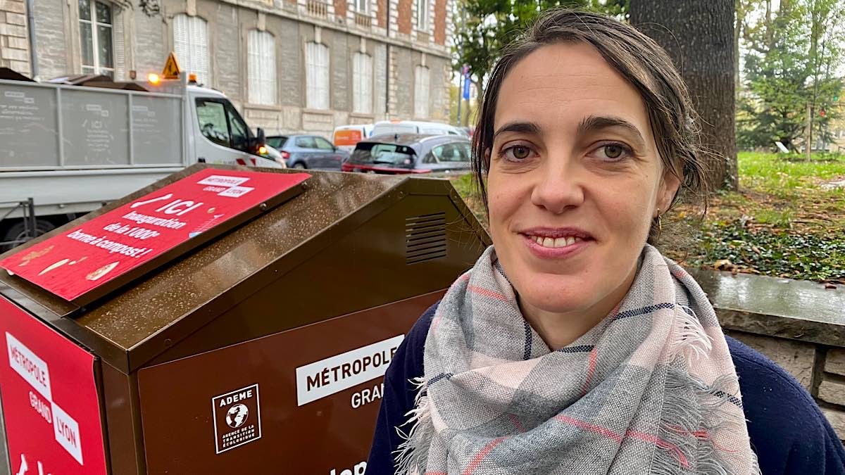 Isabelle Petiot bornes à compost Lyon