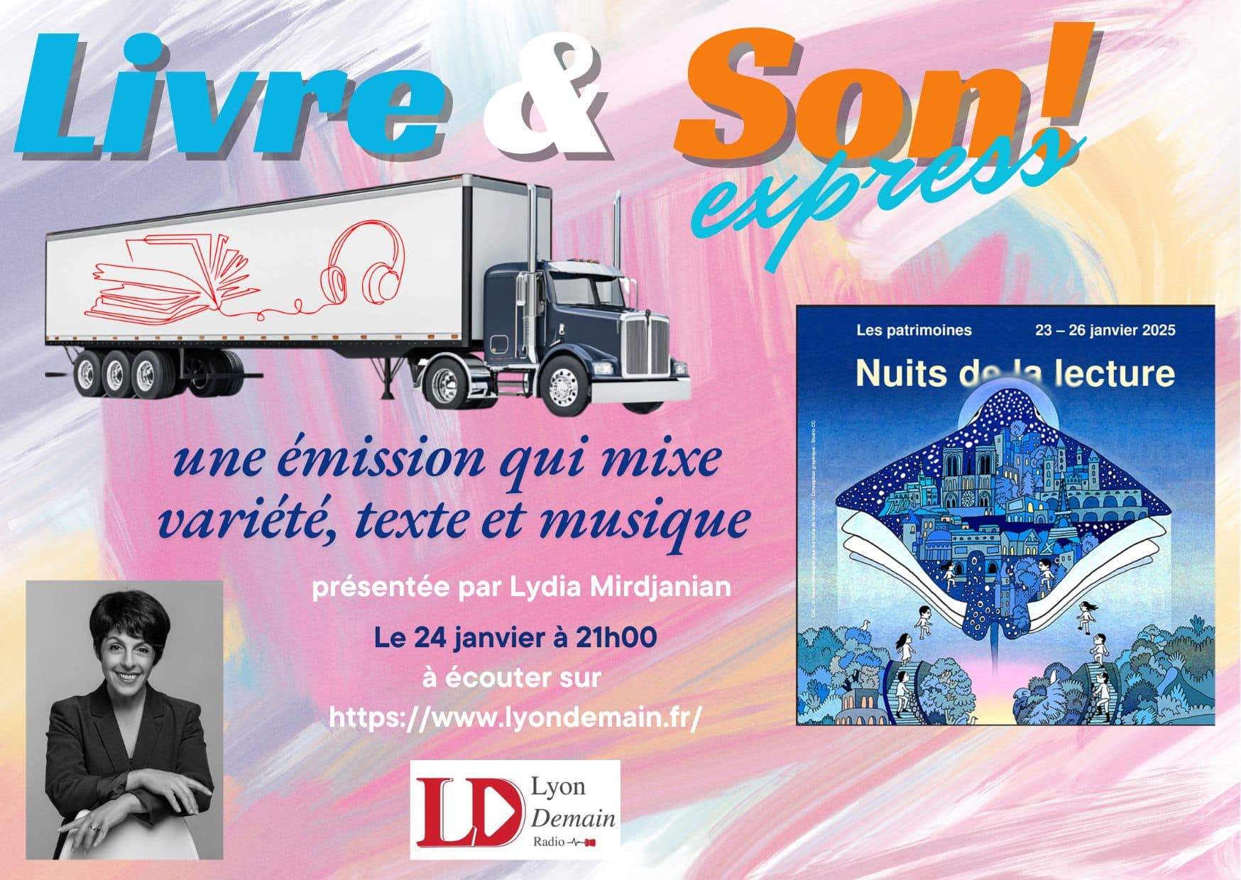 Découvrez "Livre et Son Express" avec Lydia Mirdjanian sur Lyon Demain !